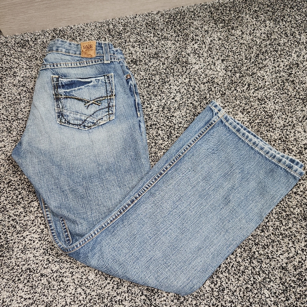 Bke Denim‎ Star Y2k 2000s Jeans, Women's Size 29x29.5,Lightwash, Bootcut/Flare
